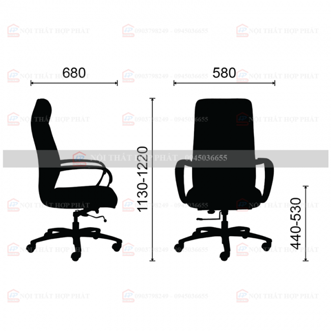 Ghế Da CN Lãnh Đạo M1108 -01